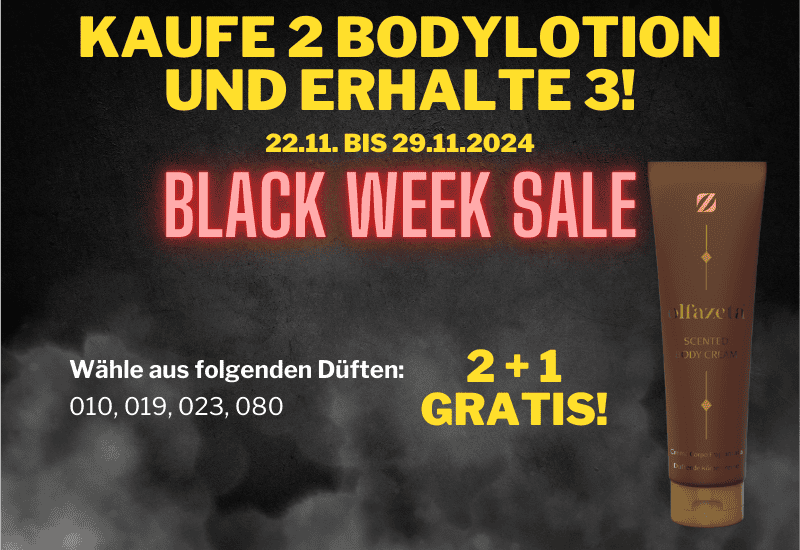 Black Week Banner Bodylotion