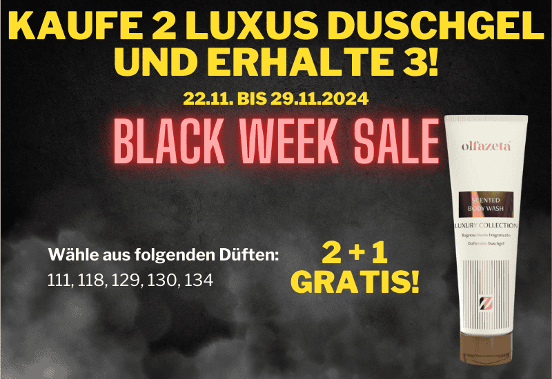 Black Week Banner Luxury Duschgel